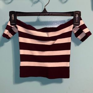 FOREVER 21 Off Shoulder Crop Top